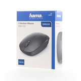 HAMA 182618 "MW-110" OPTICAL WIRELESS MOUSE, 3 BUTTONS, BLACK
