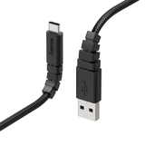 HAMA 178307 CHARGING/SYNC CABLE, KEVLAR, USB TYPE-C, 1.4 M, BLACK