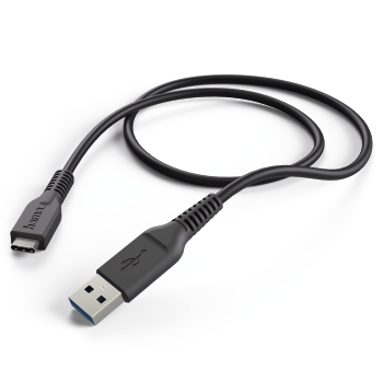 HAMA 178395 CHARGER-DATA-CABLE .USB TYPE C 1M,BLACK