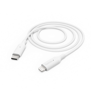Hama Charging/Data Cable, USB Type-C to Lightning, 1 m, white