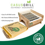 KISTENMACHER CasusGrill instant Single Use Biodegradable ECO-friendly BBQ Grill - Portable & Disposable
