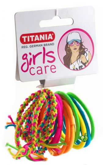 Titania 7993 Girl B-Elastics,10 Pcs+4 Pcs,Diam Approx4.5Cm