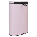 Brabantia 103926 FlatBack+SpaceSave PedalBin Silent 40L - Mineral Pink shade