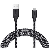 Aukey CB-AM2 USB-A 2.0 To Micro USB Braided Cable 2m - Black