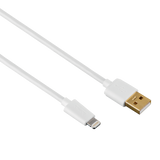 HAMA U6108988 Cable, USB - Lightning, white, 3ft, MFI