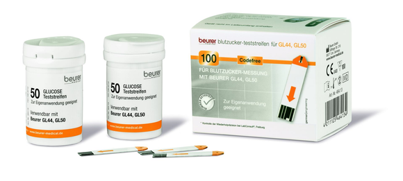 BEURER GL50.464/GL44 Blood Glucose Testing Strips 50 pcs