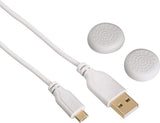 HAMA 115476 Supersoft Charging Cable White For PS4 Controller