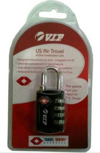 VIP TSA Combination Lock Silver